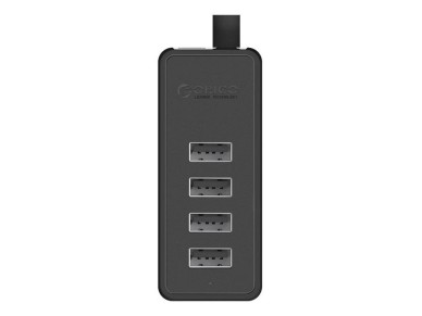 Adaptador Orico W5P-30 USB para 4 hubs USB 2.0 (preto)