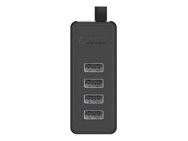 Adaptador Orico W5P-100 USB para 4 hubs USB 2.0 (preto)