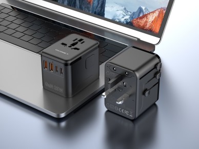 Techancy Universal Travel Adapter MB2503 Converter World Socket GaN 25W 2500W 10A Compatibility UK E
