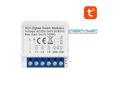 Mdulo de interruptor inteligente ZigBee Avatto LZWSM16-W3 sem neutro TUYA