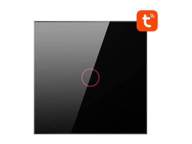 Smart Light Switch ZigBee Avatto LZTS02-EU-B1 1 Way No Neutral TUYA (black)