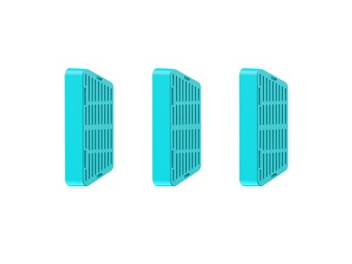 Filtros Rojeco para bebedouro de animais de estimao, 2600mAh, pacote com 3 unidades