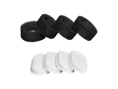 Conjunto de 4 filtros para bebedouro de gato Rojeco de ao inoxidvel 3,2L/2L