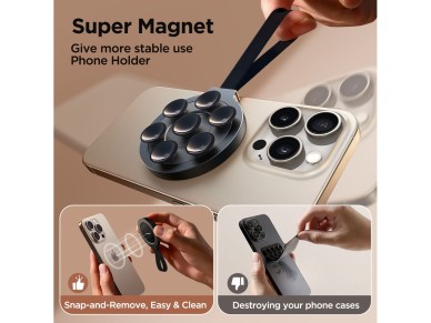 Joyroom JR-ZS393 magnetic phone holder with suction cups - black