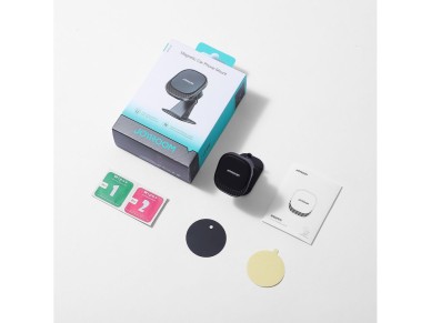 Joyroom JR-ZS400 magnetic car phone holder on the dashboard - black