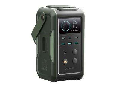 Batera externa Joyroom JR-PBF10 de 75000 mAh y 100 W con 3 puertos USB-C y 3 puertos USB-A, lintern