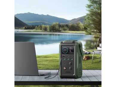 Batera externa Joyroom JR-PBF10 de 75000 mAh y 100 W con 3 puertos USB-C y 3 puertos USB-A, lintern