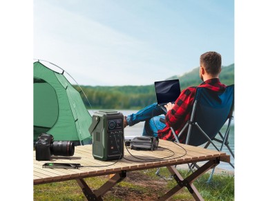 Batera externa Joyroom JR-PBF10 de 75000 mAh y 100 W con 3 puertos USB-C y 3 puertos USB-A, lintern