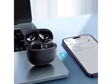 Fones de ouvido sem fio TWS Joyroom Funpods Series JR-FB1 Bluetooth 5.3 - preto