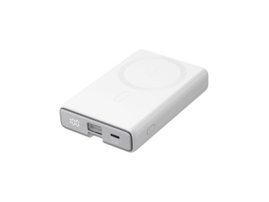 Batera externa magntica Joyroom JR-PBM01 de 10000 mAh y 20 W con soporte + cable Lightning - USB-C