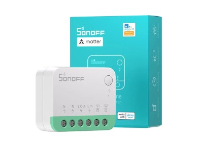 Mini interruptor inteligente WiFi Sonoff MINIR4M Matter (HomeKit, SmartThings, Home Assistant)