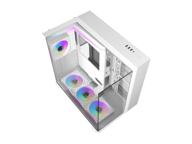 Darkflash TH285 computer case (white) + 4 fans