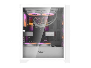 Darkflash DRX70 MESH computer case (white) + 4 RGB fans