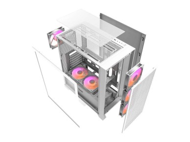 Darkflash DRX70 MESH computer case (white) + 4 RGB fans