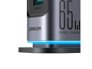 Estacin de carga Joyroom JR-TCM02 GaN de 65 W con 4 puertos USB-C y 2 USB-A, enchufe britnico, col