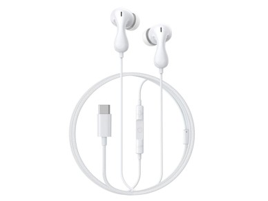 Fones de ouvido intra-auriculares com fio USB-C Baseus Encok CZ20 - Branco