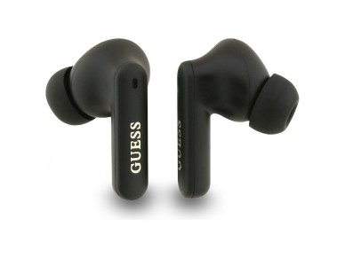 Auriculares inalmbricos Guess 4G Classic con logo metlico y cancelacin de ruido - Marrn