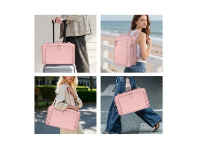 Mochila Tech-Protect Defender S50 para Ryanair y Wizzar, porttil de 20 L - Rosa