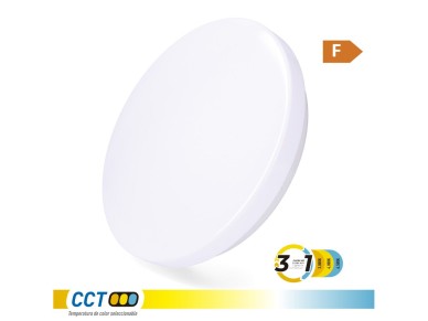 Aplique led circular de superficie 12 w 3cct 1160 lm 26 x 6,2 cm