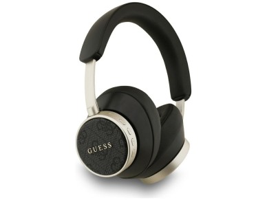Fones de ouvido supra-auriculares sem fio Guess Bluetooth 4G com logotipo clssico - Preto