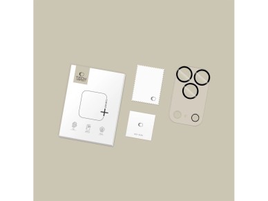 Capa de c�mera Tech-Protect Cam Fit+ para iPhone 17 Pro - Transparente