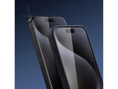 Tech-Protect Glass Fit+, pacote com 2 vidros temperados para iPhone 16 Pro / 17 / 17 Pro - transpare Tech-Protect Glass Fit+, pacote com 2 vidros temperados para iPhone 16 Pro / 17 / 17 Pro - transpare