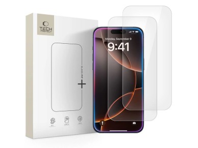 Tech-Protect Glass Fit+ 2-pack tempered glass for iPhone 16 Pro Max / 17 Pro Max - transparent