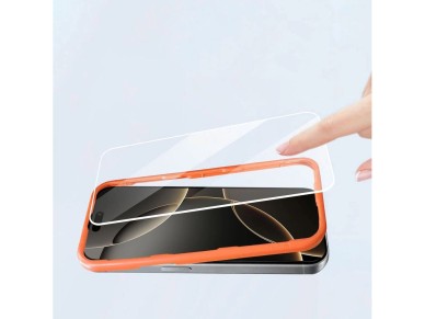 Tech-Protect Easy Set+ 3-pack tempered glass for iPhone 16 Pro / 17 Pro - transparent