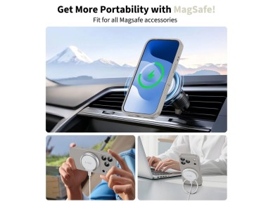 Tech-Protect Silicone MagSafe Case for iPhone 17 Pro Max - Gray Tech-Protect Silicone MagSafe Case for iPhone 17 Pro Max - Gray