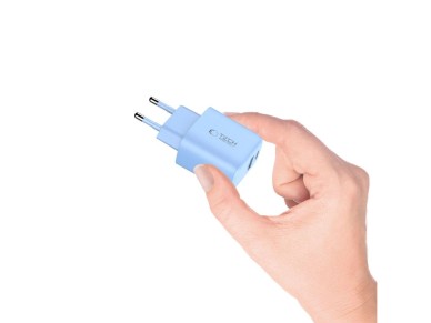 Tech-Protect NCA30 PD 30W QC3.0 USB-A / USB-C Wall Charger - Blue