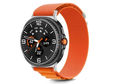 Tech-Protect Nylon Stripe Strap for Samsung Galaxy Watch 40/44/46 mm - Orange