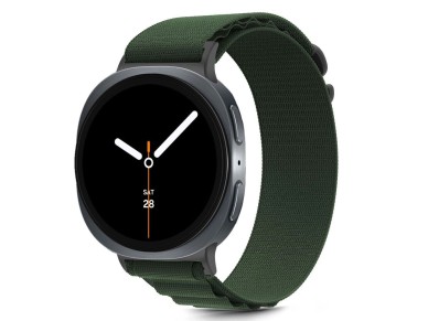 Tech-Protect Nylon Stripe Strap for Samsung Galaxy Watch 40/44/46 mm - Green