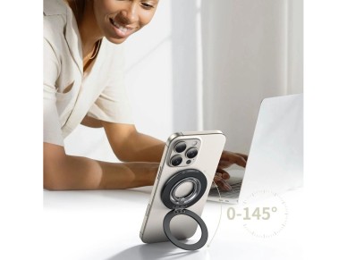 Soporte de anillo para tel�fono Magsafe Tech-Protect MMR600 - Negro