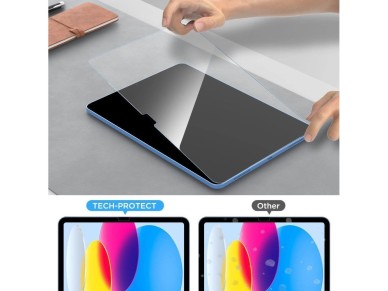 Tech-Protect Glass Fit+, pacote com 2 vidros temperados para Lenovo Idea Tab 11.0 TB-336 - transpare