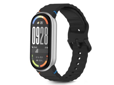 Correa deportiva de silicona Tech-Protect para Xiaomi Smart Band 8/9/10/NFC - Negra