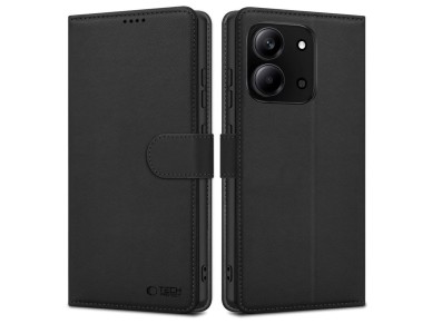Capa tipo carteira Tech-Protect para Xiaomi Redmi 15C - Preta