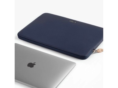 Bolsa de forro polar Tech-Protect para port�til de 13-14 pulgadas, color azul