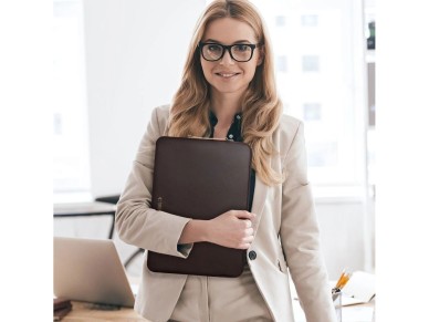 Tech-Protect Fleece Laptop Bag 13-14" - Brown Tech-Protect Fleece Laptop Bag 13-14" - Brown