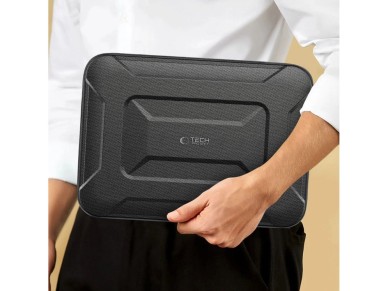 Capa t�tica para laptop Tech-Protect Ranger-X de 15-16" - Preta
