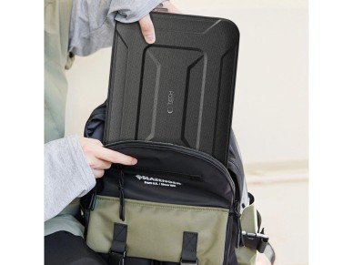 Capa t�tica para laptop Tech-Protect Ranger-X de 15-16" - Preta