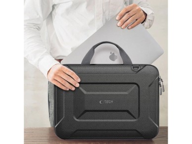 Capa t�tica para laptop Tech-Protect Ranger-X de 13-14" - Preta