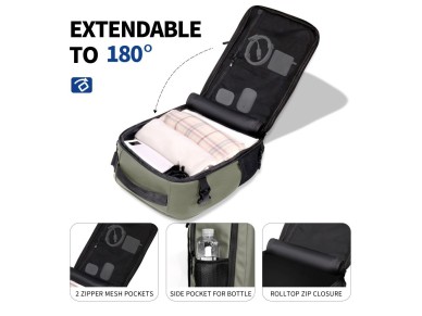 Mochila Tech-Protect Defender S50 para Ryanair y Wizzar, port�til de 20 L - Oliva