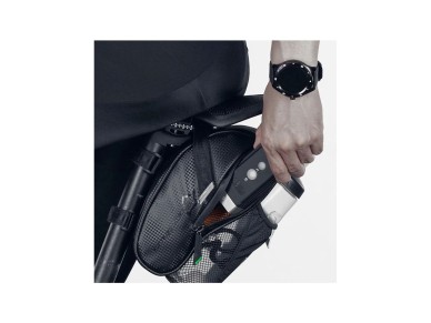 Rockbros C7-1 bolsa de bicicleta impermeável com suporte para selim 1,5 l - preta Rockbros C7-1 bolsa de bicicleta impermeável com suporte para selim 1,5 l - preta