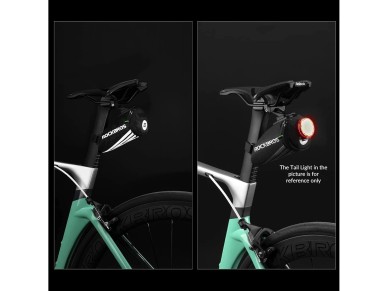 Bolsa de bicicleta Rockbros C28 para selim - preta