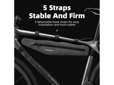 Bolsa impermeable para cuadro de bicicleta Rockbros AS-052 (gris)