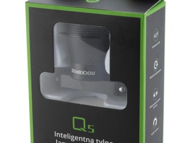 Luz traseira para bicicleta Rockbros Q5 com sistema de parada inteligente - Preto