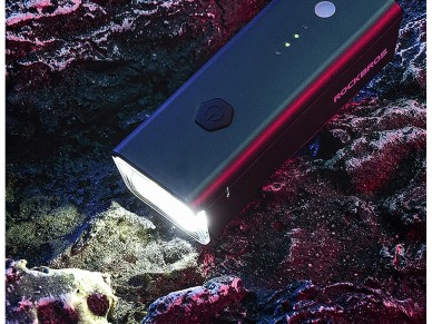 Rockbros 24510003001 luz frontal de bicicleta 260 lm + cabo USB-C - USB-A - preto