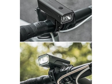 Rockbros 24510003001 luz frontal de bicicleta 260 lm + cabo USB-C - USB-A - preto