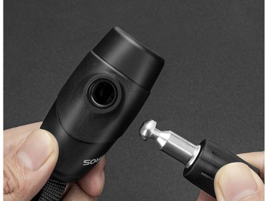 Cadeado de bicicleta Rockbros 3230002001 com combina��o e chave - preto