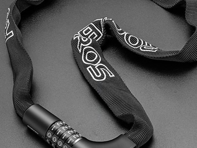 Cadeado de bicicleta Rockbros 3230002001 com combina��o e chave - preto